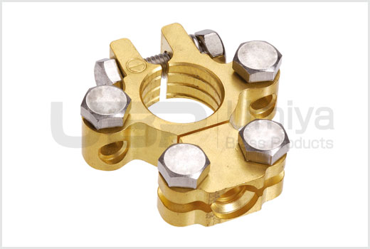 Brass Forged Saddle with Dual Auxiliary Battery Terminals