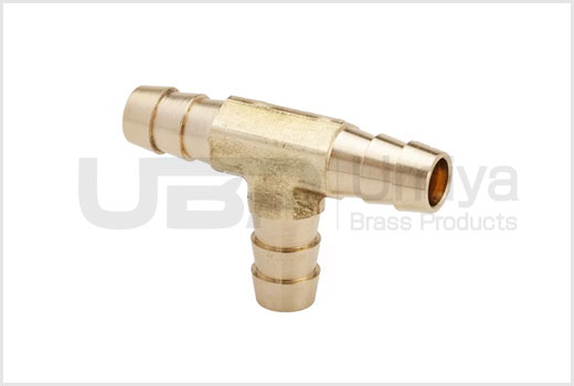 Brass Hose Barb Tee