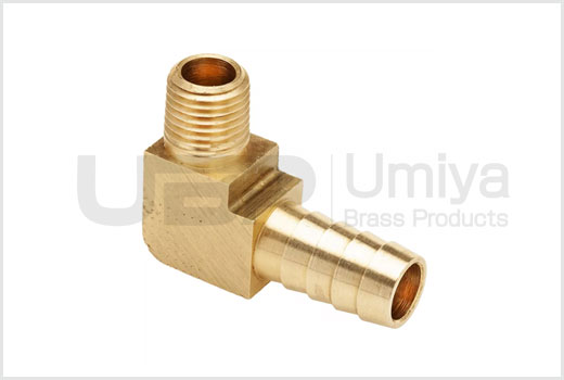 Brass Hose to Male Elbow Small