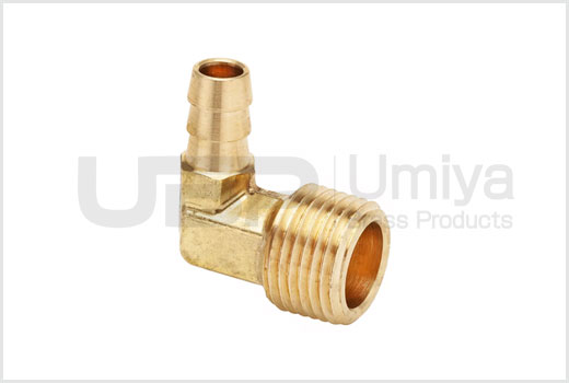 Brass Hose to Male Elbow