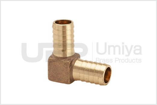 Brass Insert Hose to Male Pipe ELbow