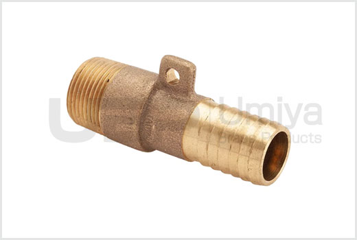 Brass Insert Hose to Male Pipe with Lug Adaptor