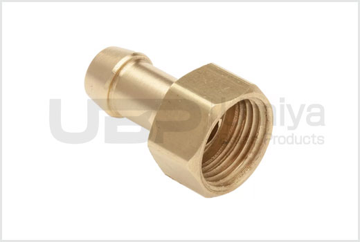 Brass Single Barb to Inverted Female Flare
