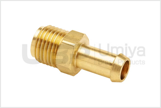 Brass Single Barb to Inverted Male Flare