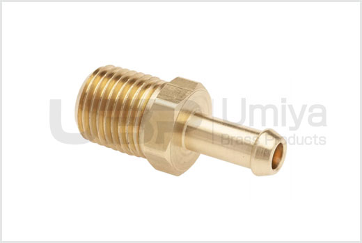 Brass Single Barb to Male Pipe