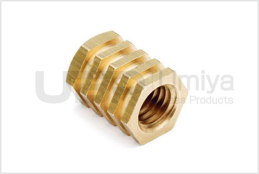 Brass Hex Moulding Inserts
