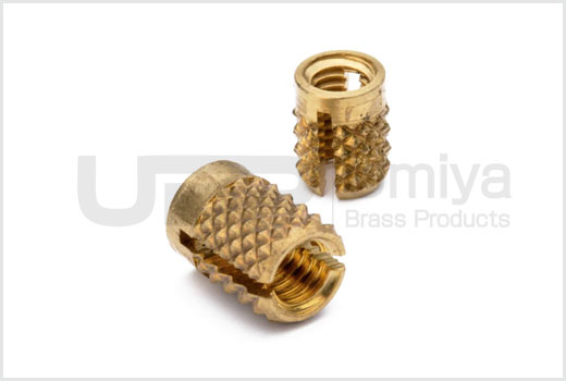 Brass Knurled Expansion Inserts