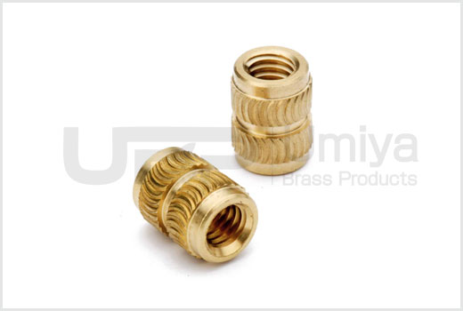 Brass Symmetrical Heat Installed Inserts
